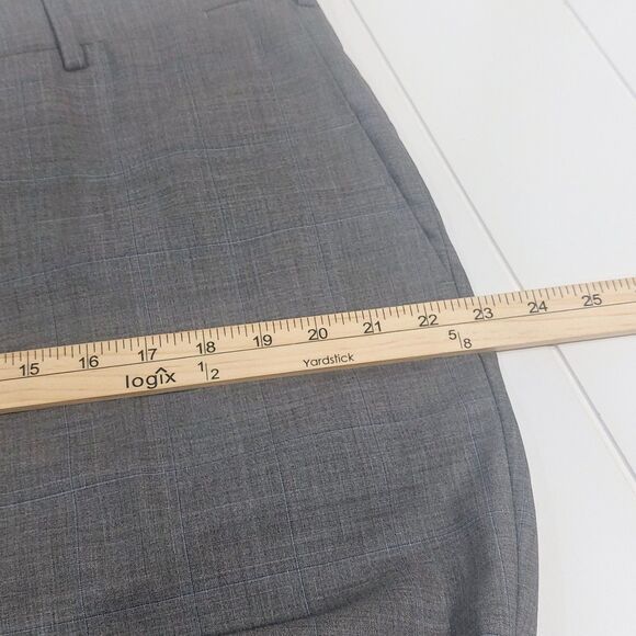 J Hilburn Men's 38x31 Reda 1865 Italian Wool Super 130's Dress Pant Gray NEW! - Picture 11 of 14